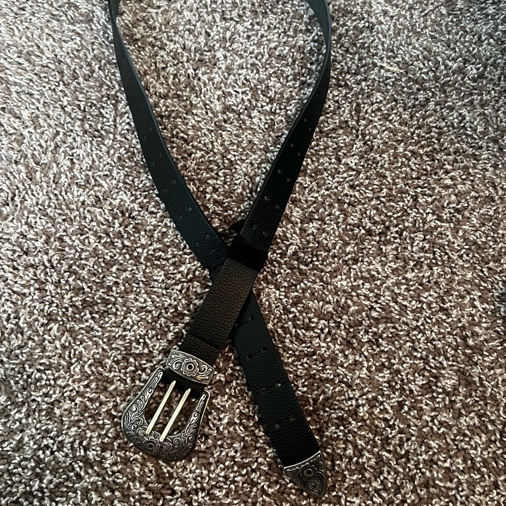 Black Leather Belt